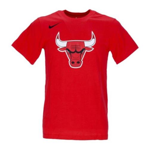 Chicago Bulls Logo Tee Rood Nike , Red , Heren