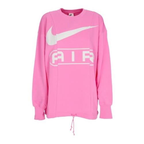 Lichtgewicht Crewneck Sweatshirt Air Over-oversized Nike , Pink , Dame...