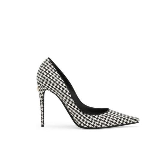 Stiletto Pumps met Houndstooth Patroon Dolce & Gabbana , Black , Dames