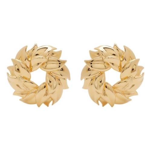 Gouden Petal Twist Oorbellen Nina Ricci , Yellow , Dames