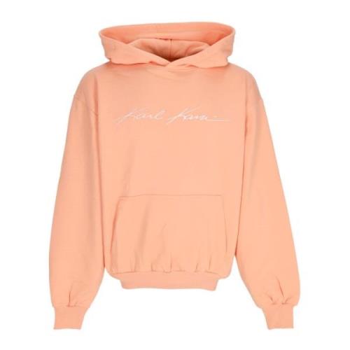 Abrikoos Hoodie met Kangoeroezak Karl Kani , Orange , Heren