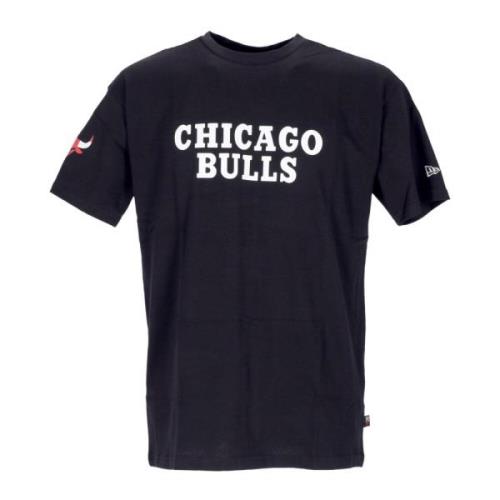 Chicago Bulls Oversize Tee Zwart New Era , Black , Heren