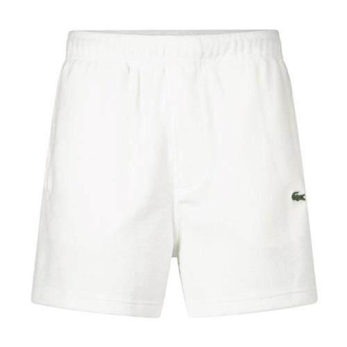 Terry Shorts Lacoste , White , Heren