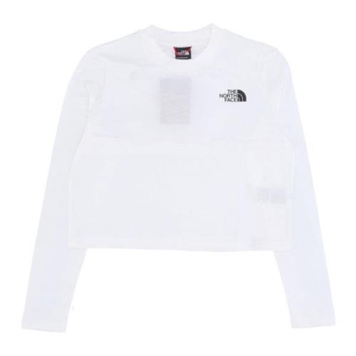 Korte Mouw Crop Tee Gardenia Wit The North Face , White , Dames