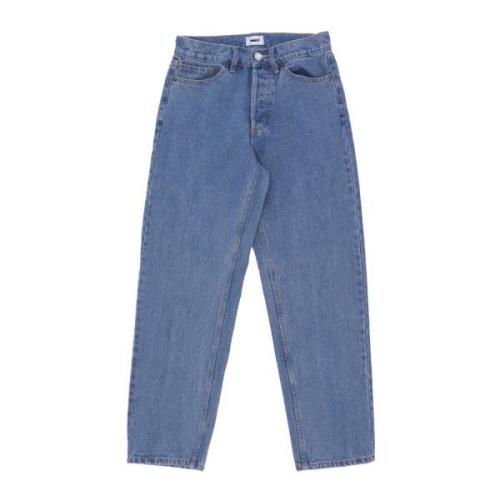 Licht Indigo Heren Jeans Obey , Blue , Heren