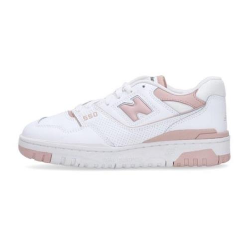 Wit/Roze Lage Veterschoenen New Balance , White , Dames