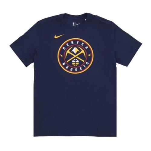 Denver Nuggets Logo T-shirt Nike , Blue , Heren