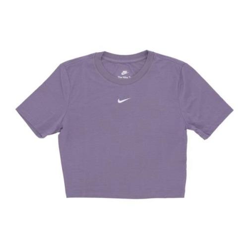 Sportswear Essential Slim-fit Crop Tee Nike , Purple , Dames