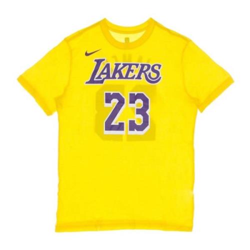 Lebron James NBA Tee Nike , Yellow , Heren