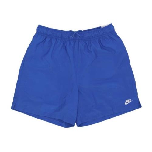 Royal/Witte Zwemshorts met Mesh Nike , Blue , Heren