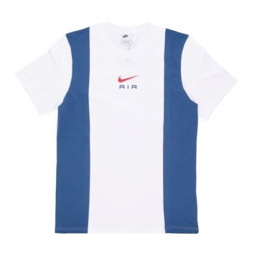 Air Top White/court Blue T-shirt Nike , White , Heren