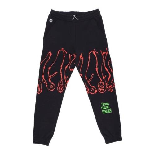 Zwarte Dripper Sweatpant Octopus , Black , Heren