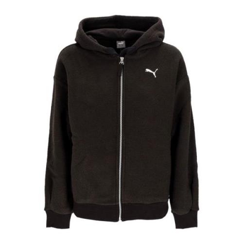 Chenille Full-zip Winter Hoodie Zwart Puma , Black , Dames