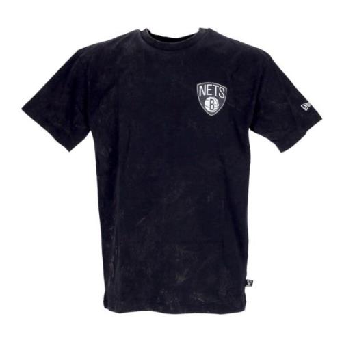 Brooklyn Nets Grafische Tee Zwart New Era , Black , Heren