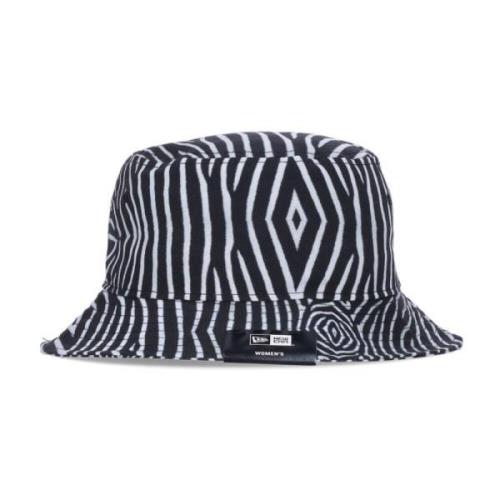 Zebra Animal Print Vissershoed New Era , Black , Unisex