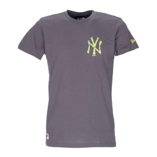 MLB Seasnl Left Chest Tee New Era , Gray , Heren