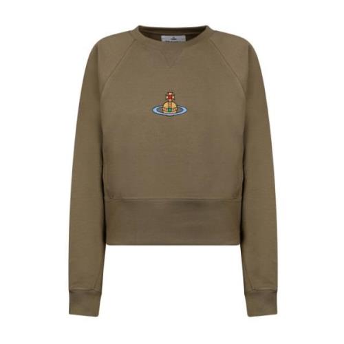 Multicolor Logo Raglan Sweatshirt Vivienne Westwood , Green , Dames