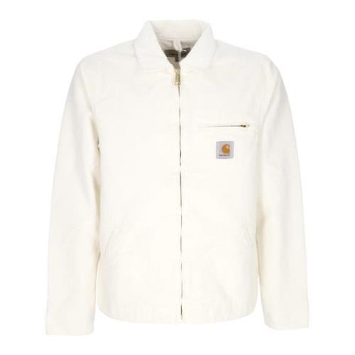 Canvasjas met fluwelen kraag Carhartt Wip , White , Heren