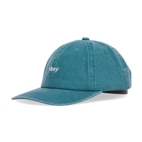 Gebogen Klep Strapback Pet Pigment Teal Obey , Green , Heren