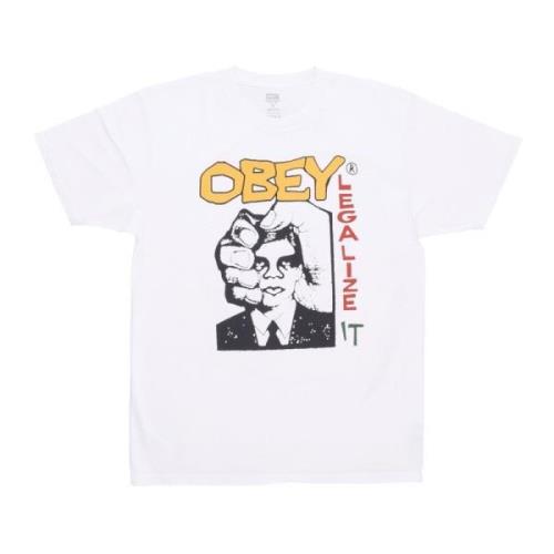 Legalize It Classic Pigment Tee Obey , White , Heren