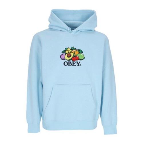 Hoodie fleece voor basketbal in hemelsblauw Obey , Blue , Heren