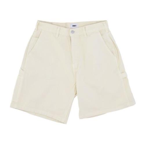 Denim Timmerman Shorts Ongebleekte Jeans Obey , Beige , Heren