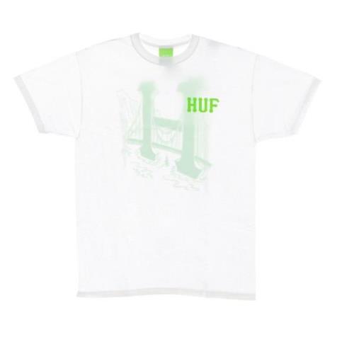 Klassieke Golden Gate Tee Wit Heren HUF , White , Heren