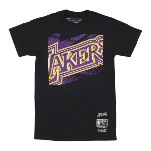 NBA Big Face Tee Loslak Zwart Mitchell & Ness , Black , Heren