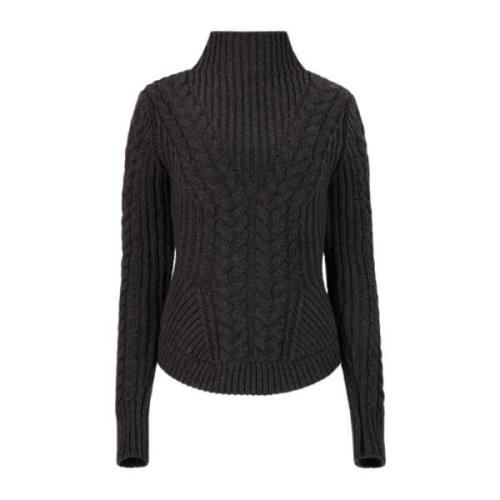 Twisted Wool Turtleneck Sweater in Grijs Nina Ricci , Gray , Dames