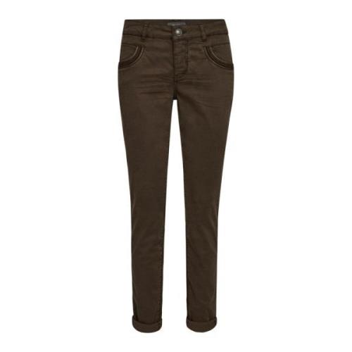 Geborduurde Jeans Rain Drum MOS Mosh , Brown , Dames