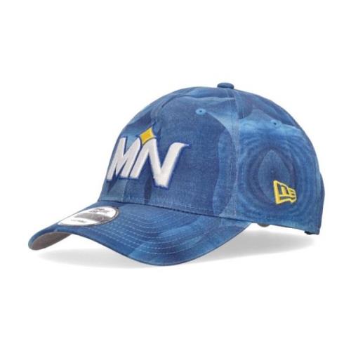 Minnesota Timberwolves Gebogen Klep Pet New Era , Blue , Unisex