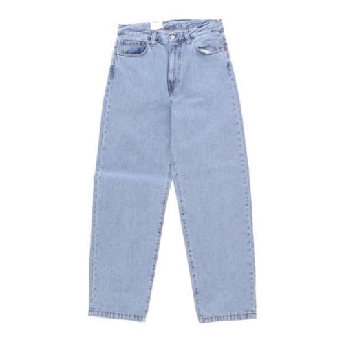 Blauw Gebleekte Relaxte Fit Jeans Carhartt Wip , Blue , Heren