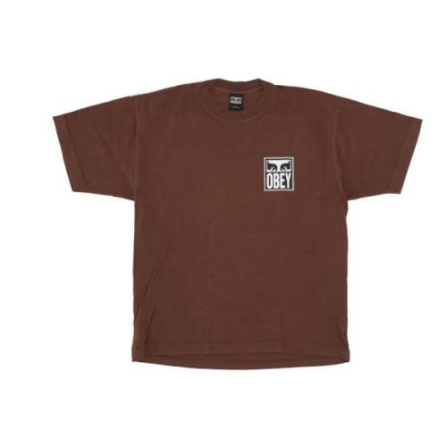 Sepia Eyes Icon Heren T-shirt Obey , Brown , Heren