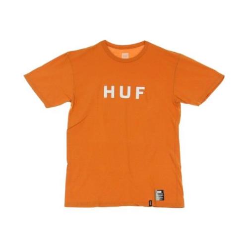 Rust Heren Logo T-Shirt HUF , Orange , Heren