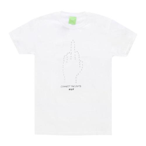 Witte Connect The Dots Tee HUF , White , Heren