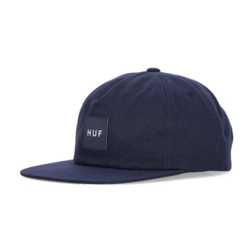 Platte klep pet Snapback Navy HUF , Blue , Heren