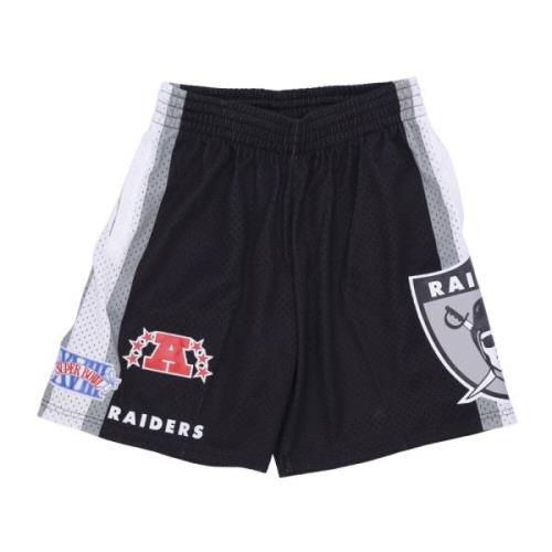 Oakland Raiders Basketbalshorts Zwart Mitchell & Ness , Black , Heren