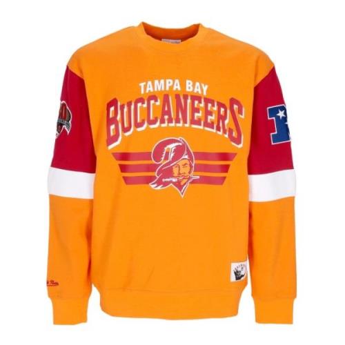 NFL Crewneck Sweatshirt Tampa Bay Buccaneers Mitchell & Ness , Orange ...