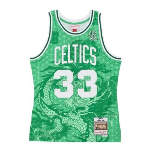 Larry Bird Basketball Tank Top Mitchell & Ness , Green , Heren