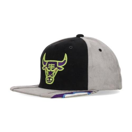 Chicago Bulls Snapback Pet Zwart/Paars Mitchell & Ness , Multicolor , ...