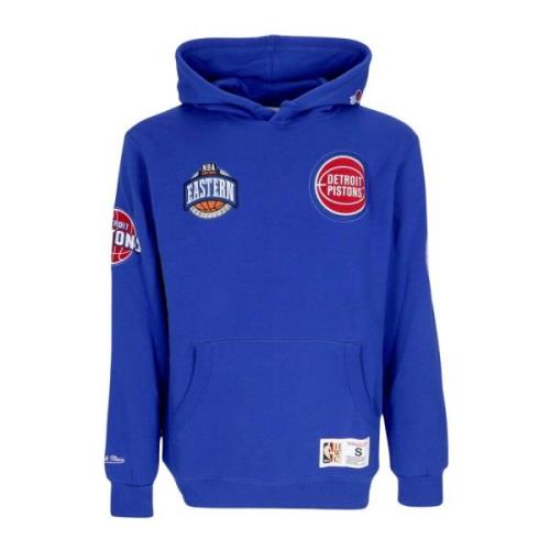 Detroit Pistons NBA Hometown Fleece Hoodie Mitchell & Ness , Blue , He...