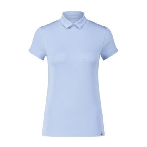 Katoenmix T-Shirt Marc Cain , Blue , Dames