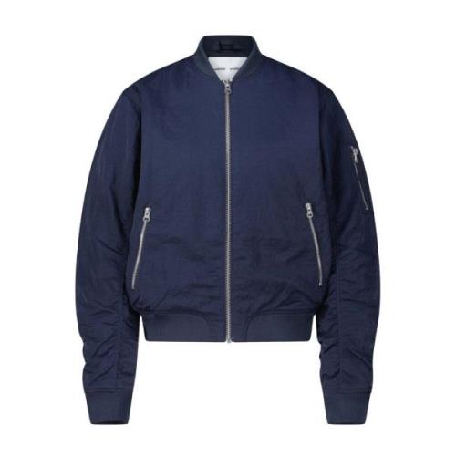 Urban Bomber Jacket Samsøe Samsøe , Blue , Dames