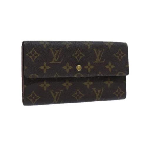 Pre-owned Canvas wallets Louis Vuitton Vintage , Brown , Dames