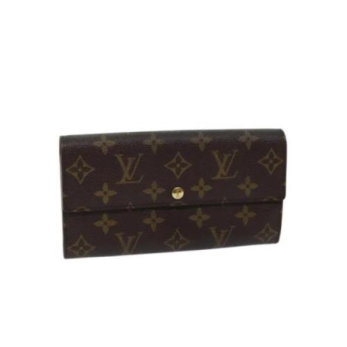 Pre-owned Canvas wallets Louis Vuitton Vintage , Brown , Dames