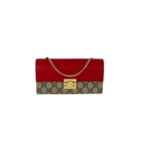 Pre-owned Leather gucci-bags Gucci Vintage , Red , Dames