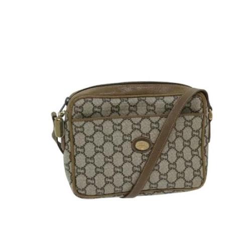 Pre-owned Canvas gucci-bags Gucci Vintage , Beige , Dames