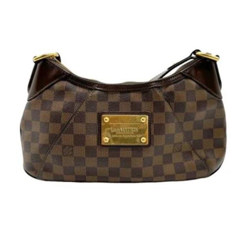 Pre-owned Fabric handbags Louis Vuitton Vintage , Brown , Dames