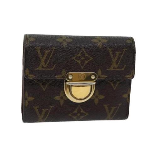 Pre-owned Coated canvas wallets Louis Vuitton Vintage , Brown , Dames