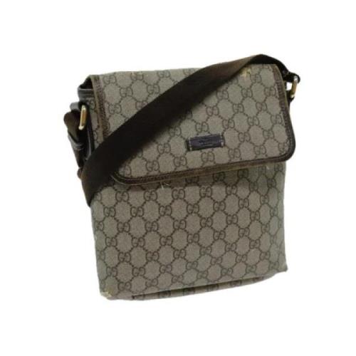 Pre-owned Canvas gucci-bags Gucci Vintage , Beige , Dames